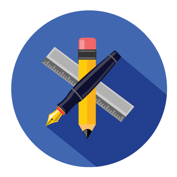 pencil ruler pen
